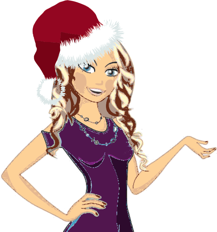 avatar and santa hat